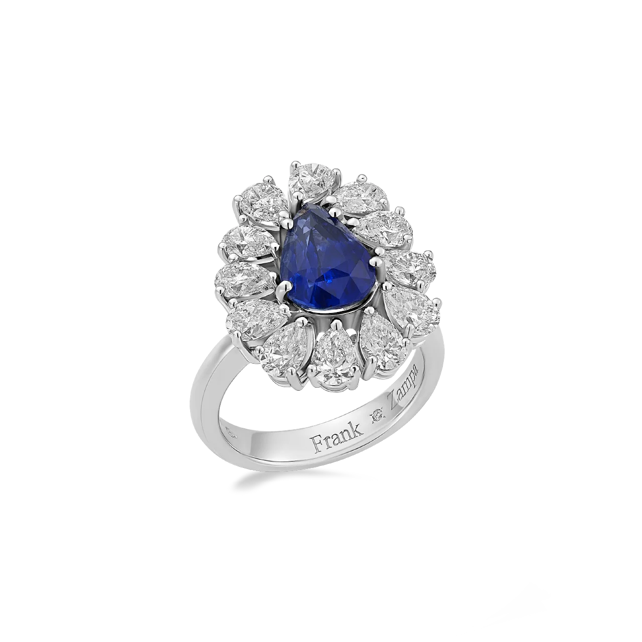 Frank Zampa Sapphire Diamond Ring