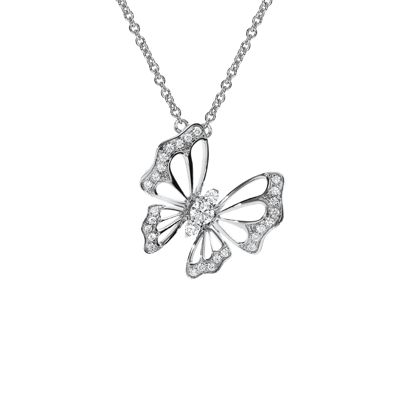 Leo Pizzo Butterfly Diamond Necklace