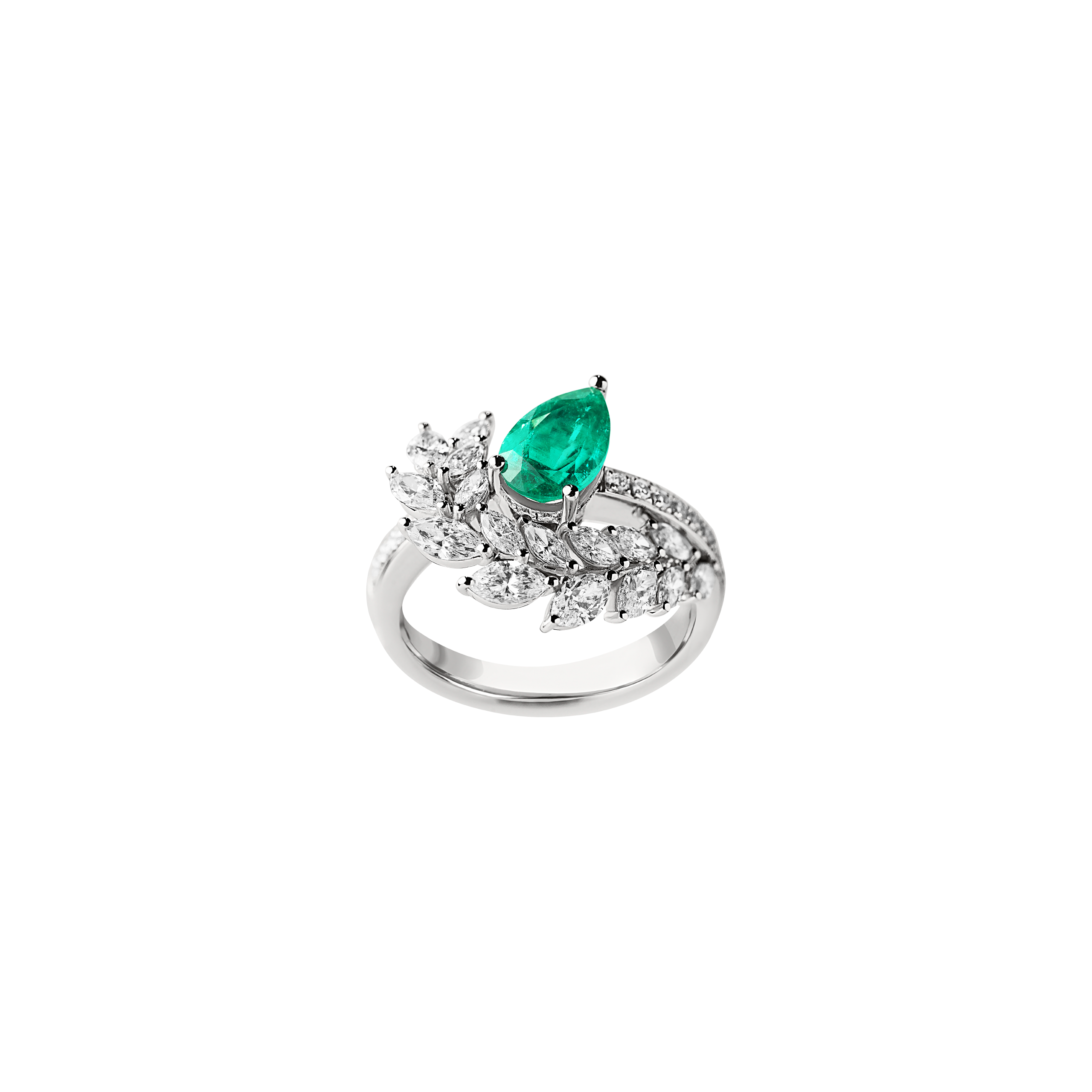 Frank Zampa Emerald Diamond ring